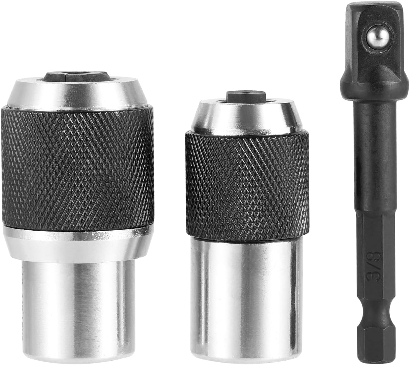 Yetaha 3PCS Tap Socket Set, Adjustable Tap Sockets with 3/8" Socket Adapter, Tap Extractor tool, Suitable for Taps, Reamers, Screw Extractors