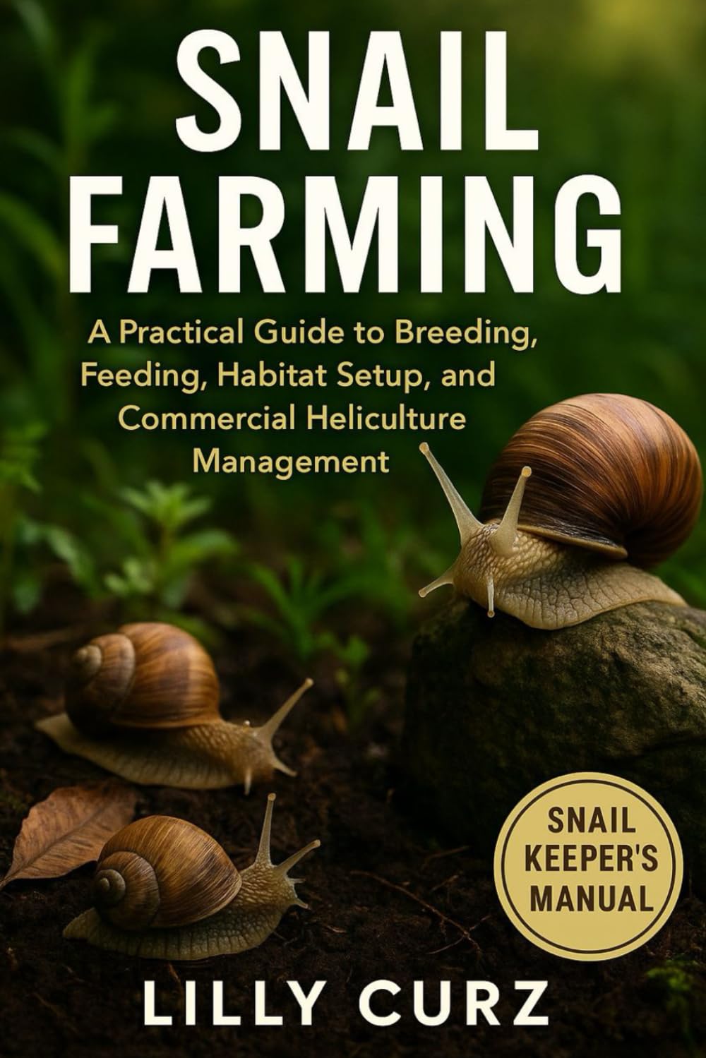 SNAIL FARMING: A Practical Guide to Breeding, Feeding, Habitat Setup, and Commercial Heliculture Management.