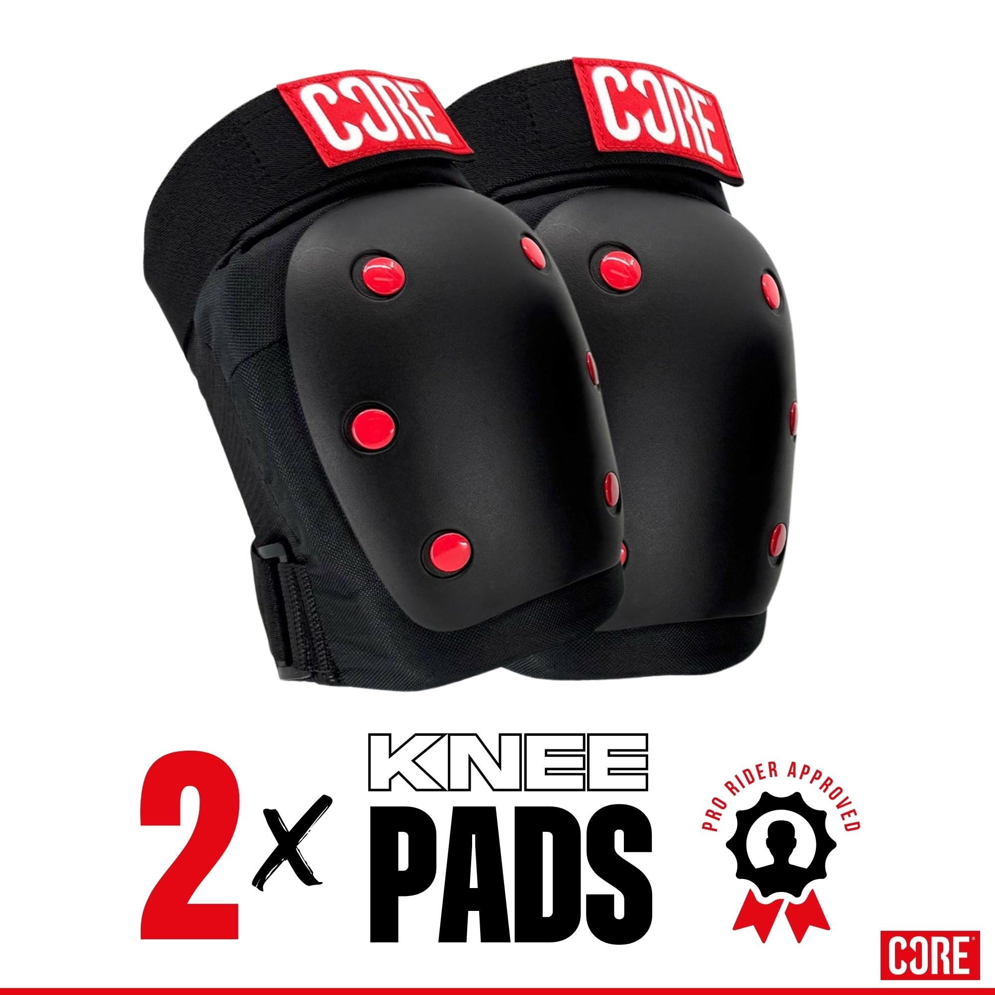 CORE Skate Pads 3-Pack (XS - Negro)