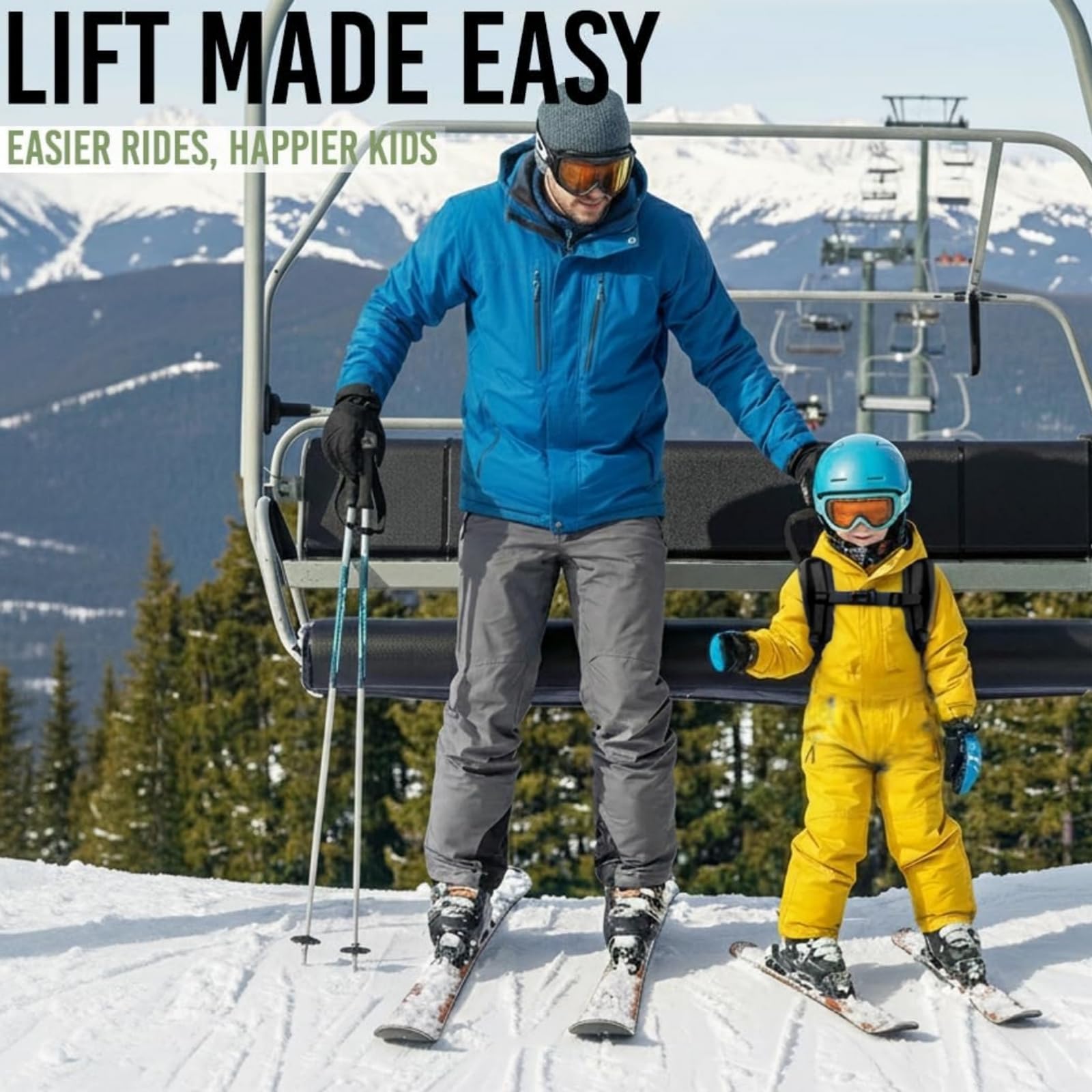 Imbracatura da Sci per Bambini con Guinzaglio, Ski Strap Imbracatura Sicurezza Bambini per sterzare e Imparare Il Controllo della velocità, per Sci, Pattinaggio e Altro