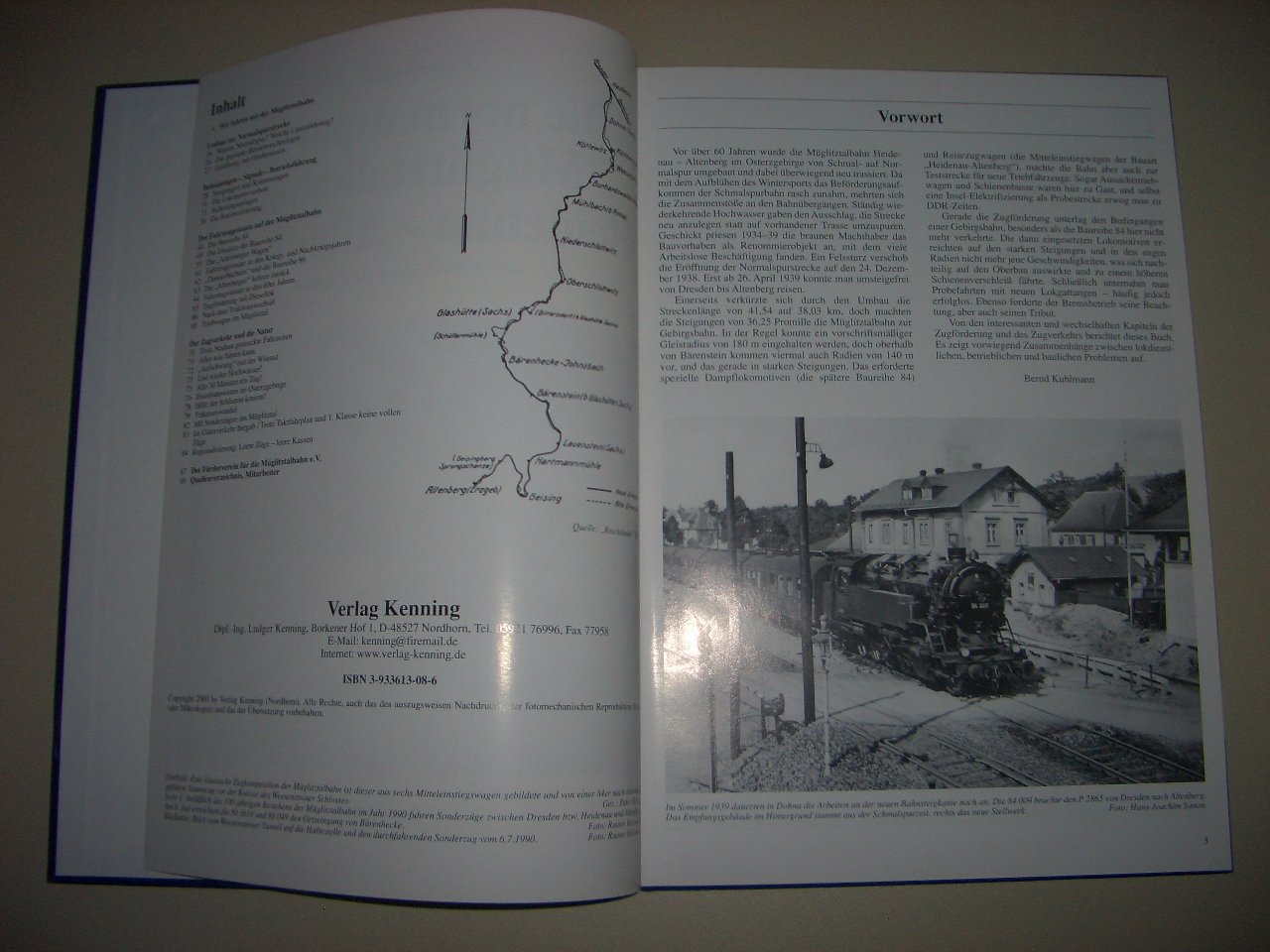 Die normalspurige Müglitztalbahn Heidenau - Altenberg (Nebenbahndokumentation)