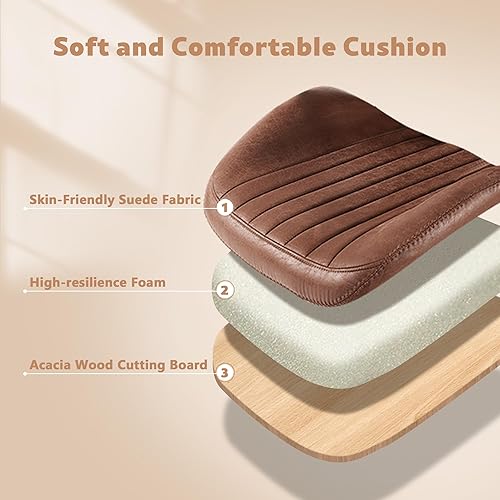 Miniatura 6 de Silla de escritorio para oficina en casa, respaldo alto, ruedas de goma, ergonómicas para computadora, con soporte lumbar, silla giratoria de altura