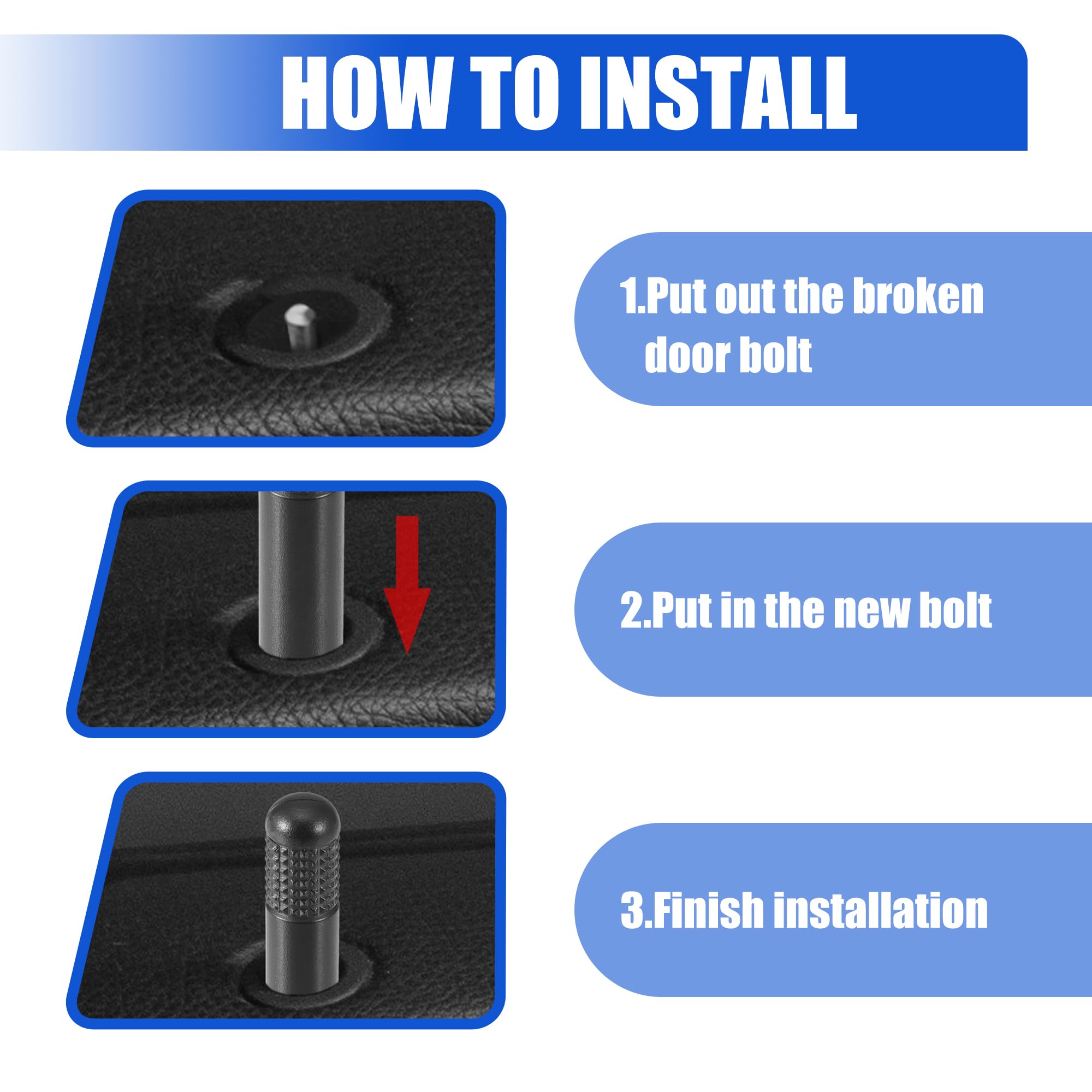 Honda Accord Door Lock Knob - Black -6