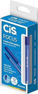 Caneta Esferográfica, CIS, Focus 56.8300, Azul, pacote de 12