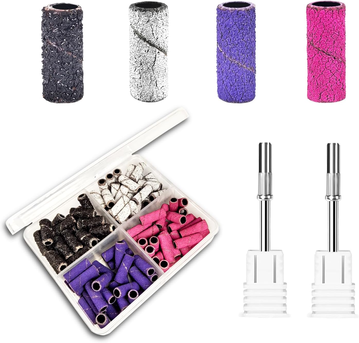 Difenni Sanding Bands For Nail Drill Sanding Bands Nail Drill Bits 210 Pcs Sanding