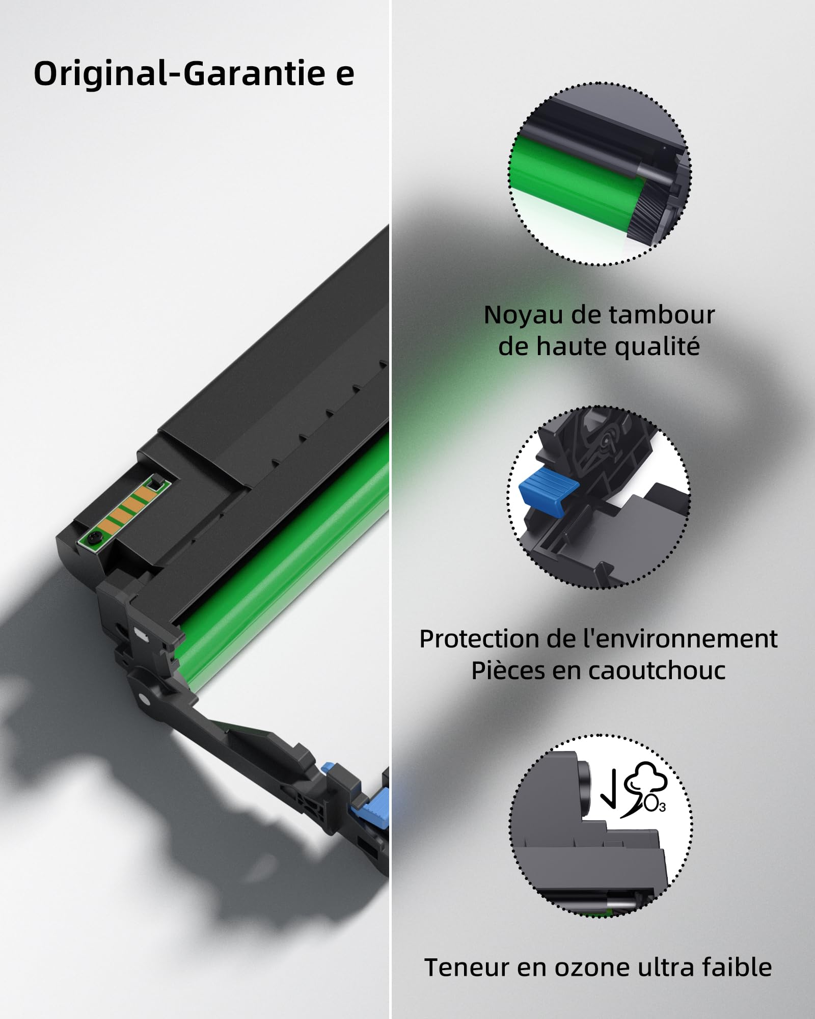 PANTUM DL-410 Unité de Tambour d'origine Compatible avec Les imprimantes P3010DW P3018DW P3300DW P3308DW M6700DW M7100DW M7108DW M6808FDW M7200FDW M7300FDW, rendement jusqu'à 12000 Pages