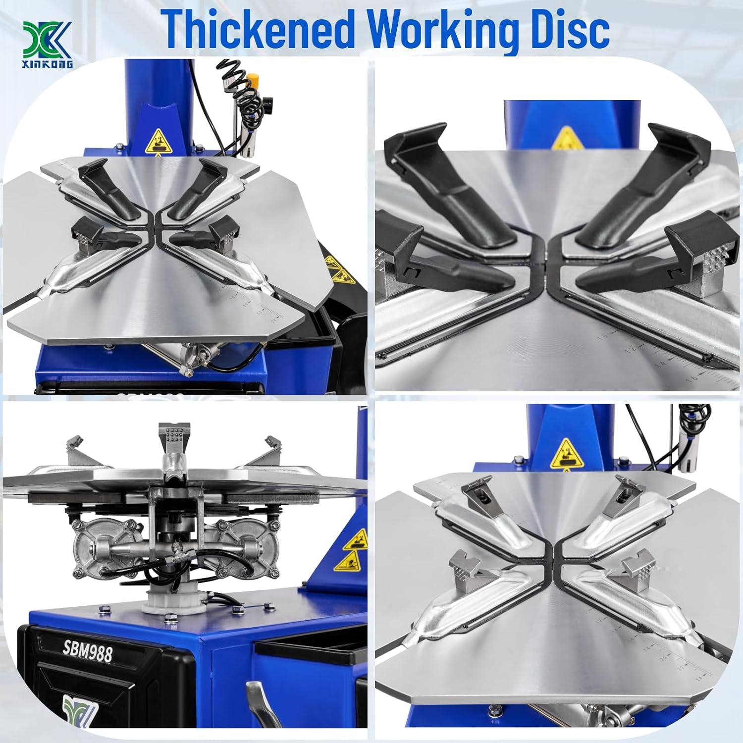 XK-988 New Model Tire Changer 110V Tire Machine Wheel Changers Combo 690 Balancer Rim Clamp with 36 Month Part Replacements