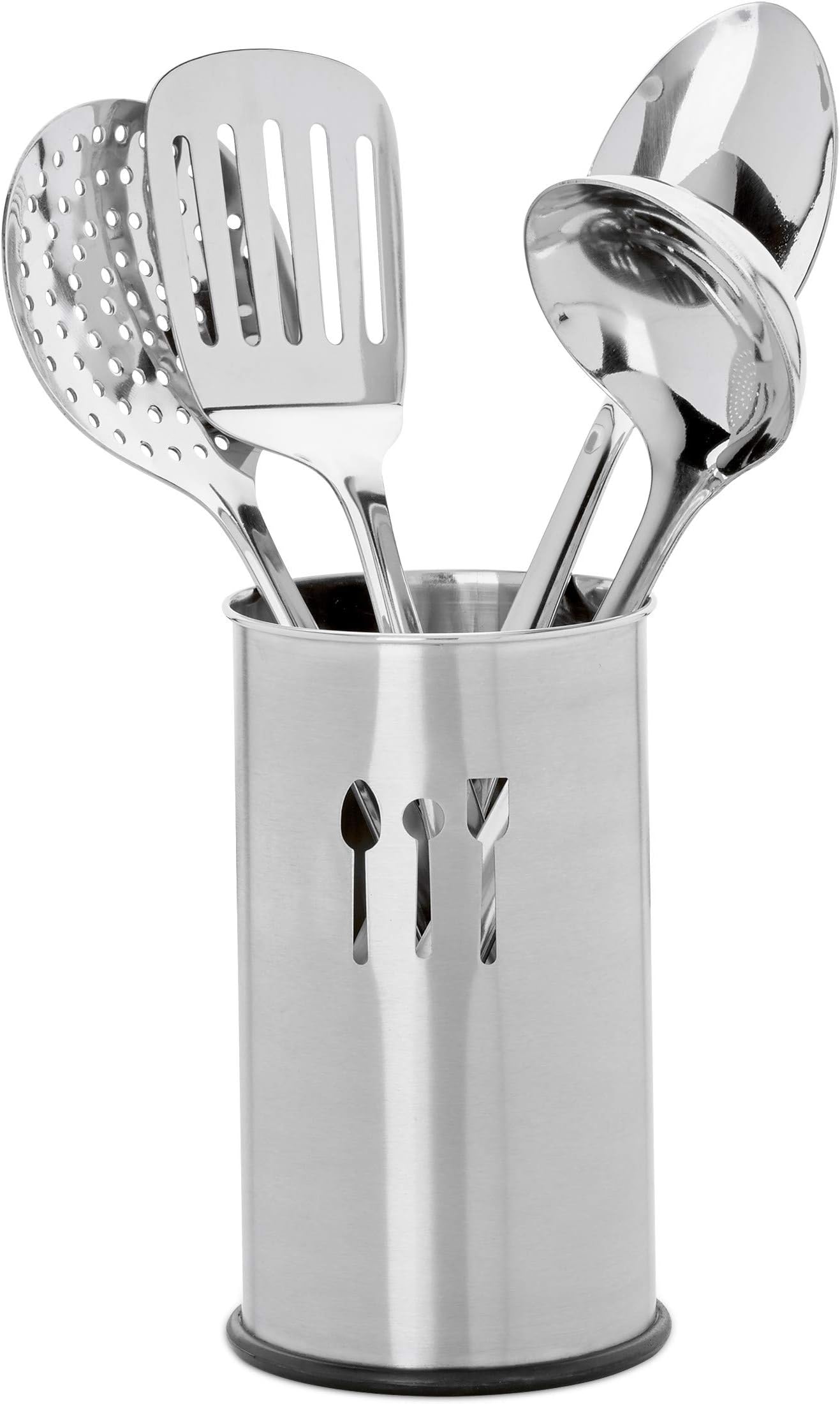 Berglander Roestvrijstalen keukengerei set 6 stuks, kookgerei, keukengadgets Essentials zijn onder andere metalen spatelset, skimmer, pollepel, opscheplepel, schuimspaan, vleesvork Berglander Roestvrijstalen keukengerei set 6 stuks, kookgerei, keukengadgets Essentials zijn onder andere metalen spatelset, skimmer, pollepel, opscheplepel, schuimspaan, vleesvork