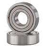 XiKe 2 Pcs 6203ZZ Double Metal Seal Bearings 17x40x12mm, Pre-Lubricated and Stable Performance and Cost Effective, Deep Groove Ball Bearings