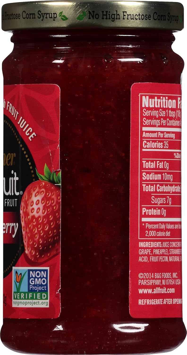 Polaner All Fruit Spreadable Fruit, Strawberry, 10 Ounce