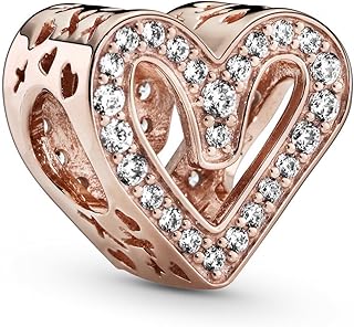 Colección centelleante con diseño de corazón a mano alzada