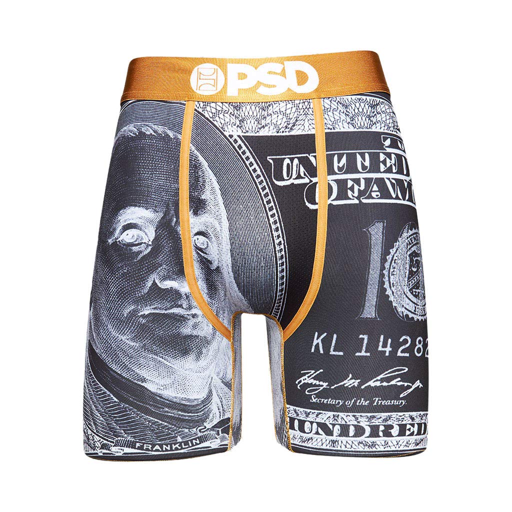 PSD Underwear Men's New Money Printed Boxer Briefs