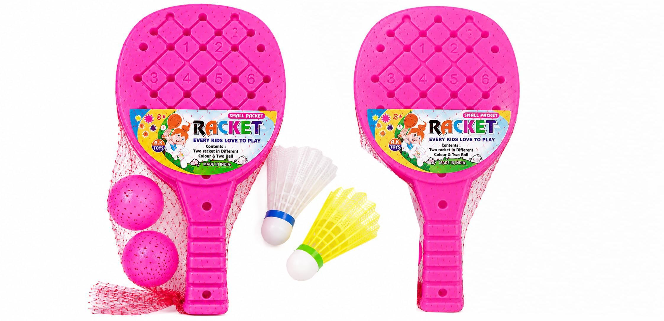 Badminton Racket Set for Kids & Beginners | 2 pcs Racket | 2 Soft Balls | 2 Shuttlecocks (Nylon) | Outdoor & Indoor Play-image-33