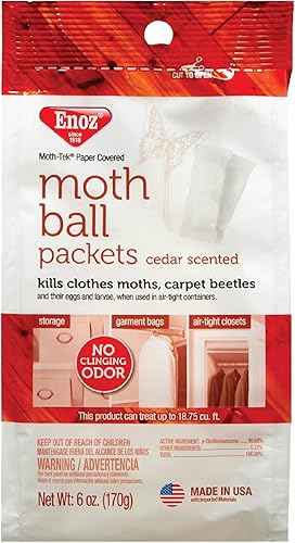 Moth-Tek - Paquetes de polilla con aroma a cedro, 6 onzas.