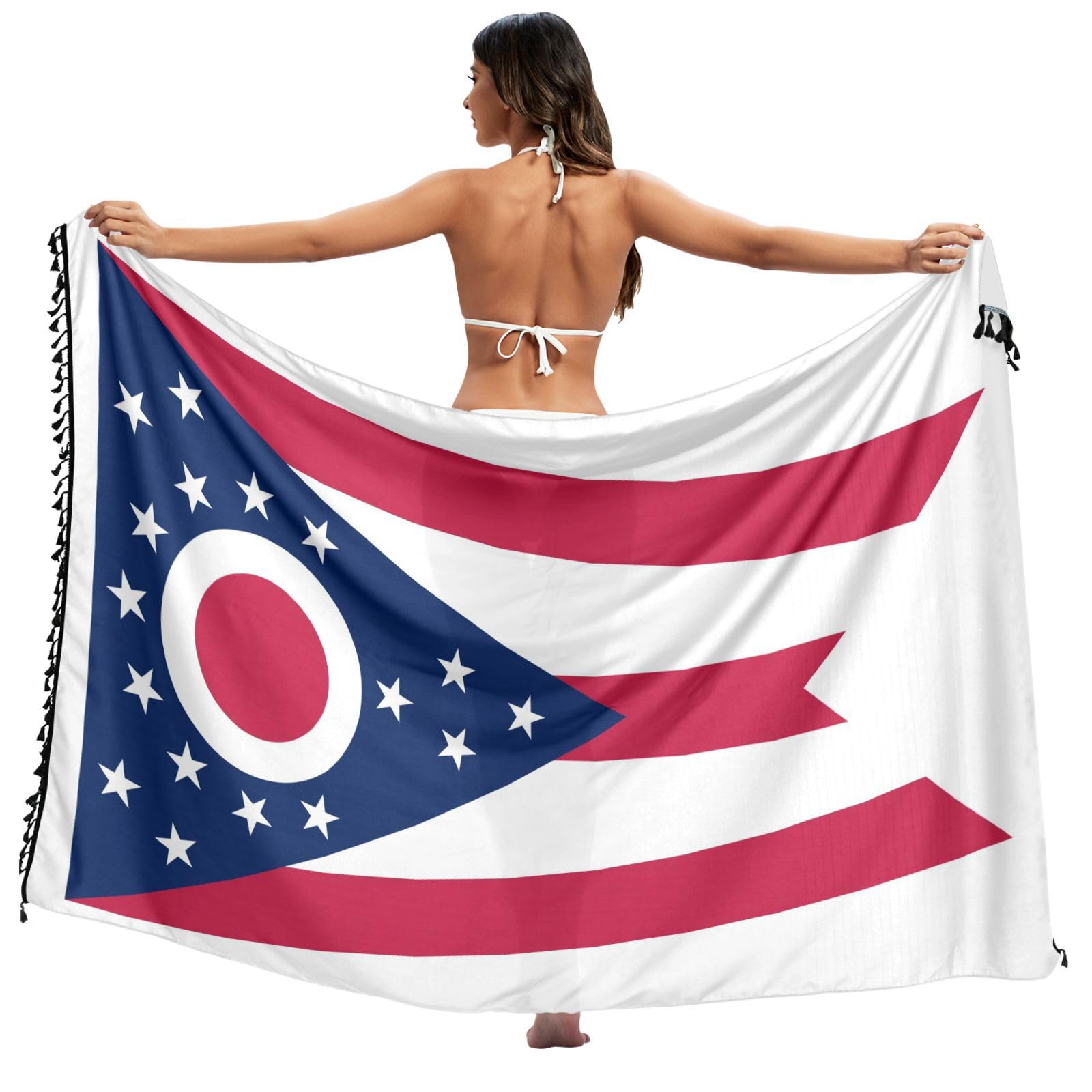 Bañador Ohio State mujer traje de baño bandera Oh 8