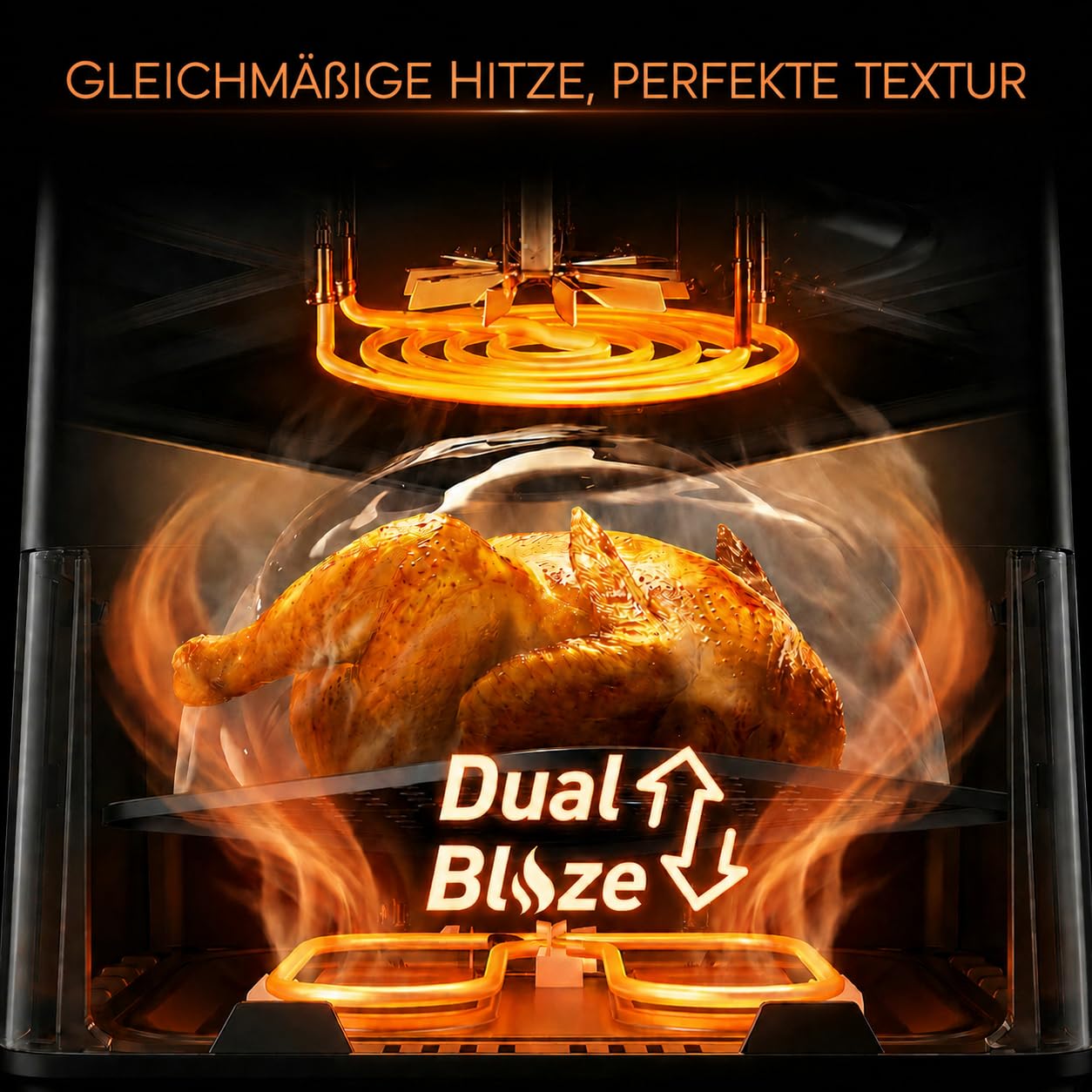 COSORI Dual Blaze Airfryer, Smart Friteuse à air chaud WiFi 6,4 L, XXL Air Fryer, 11 en 1 : pâtisserie, grillades, pain, poulet, 80+ recettes, passe au lave-vaisselle