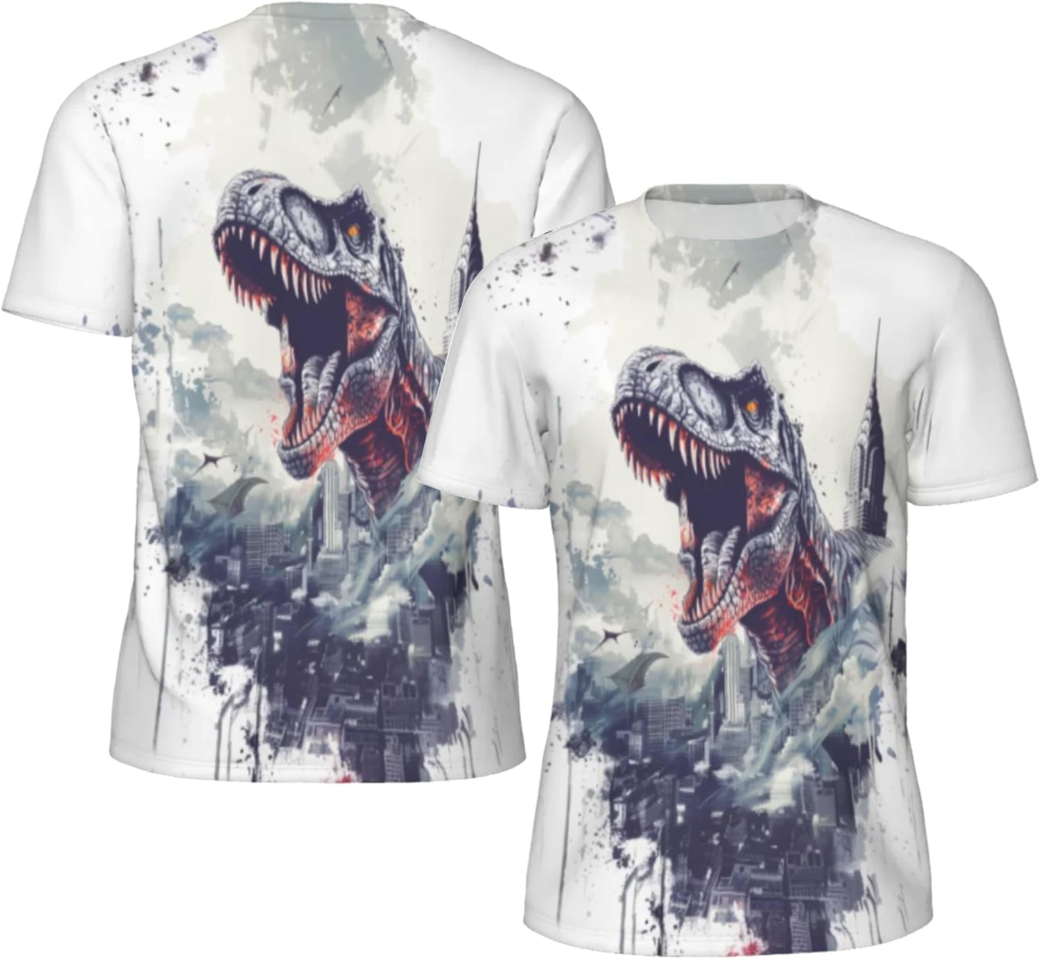 3D Pattern Print T-Shirt Breathable Cool Lightweight Flexible Easy to Match Diverse and Stylish - Image 4