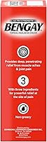 Vista 2 de Crema analgésica Bengay sin grasa para alivio de dolor, crema ultra fuerza, 1