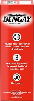 Bengay Ultra Strength Cream, Camphor Menthol & Methyl Salicylate, 2 oz