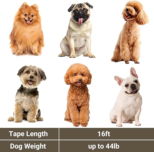 Miniatura 6 de Segarty Correa retráctil para perros pequeños, correa resistente de 16 pies para perros medianos de hasta 44 libras, mango antideslizante, cinta de