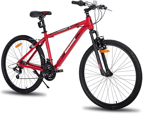 Hiland Humtaway - Bicicleta de montaña de 26 pulgadas para hombres y mujeres, rueda de radios de 36, cambio trasero Shimano de 21 velocidades, marco