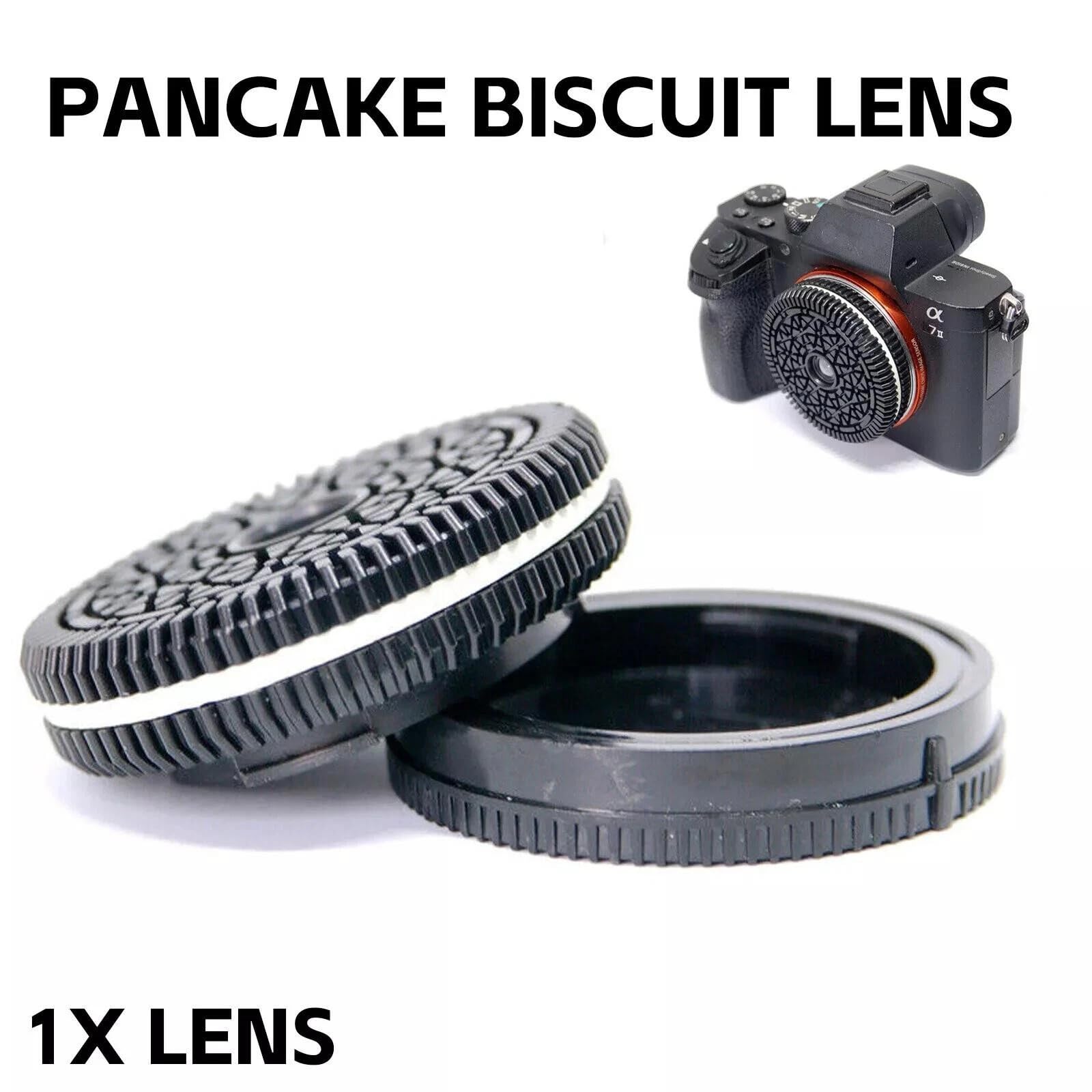1 juego de lentes F10 de 32 mm sin enfoque para galletas compatibles con Sony E-mount Series Mirrorless Camera Zone Focus Lens