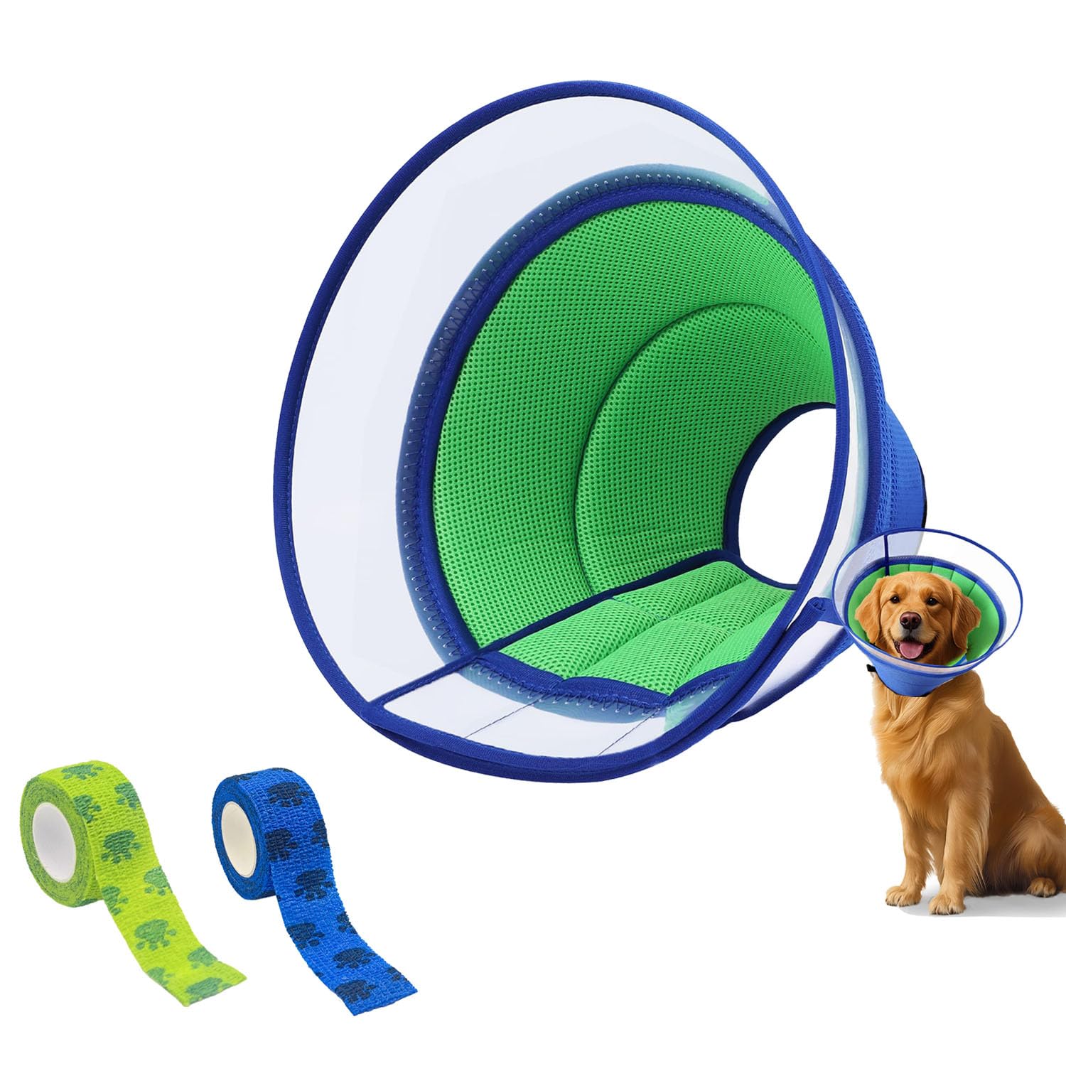 Halskrause Hund Weich, Hundekragen Leckschutz Hund, Einstell
