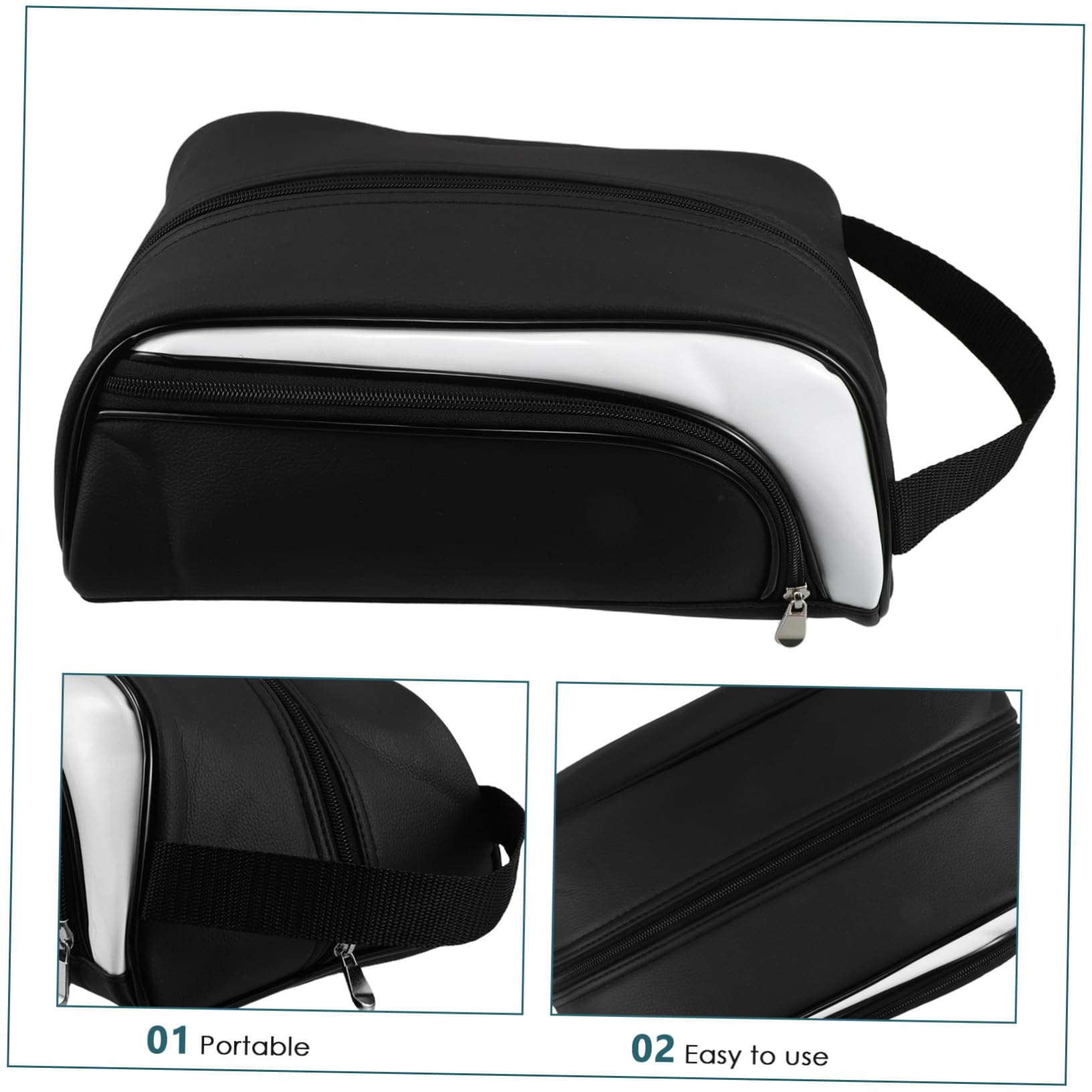 Generisch Pu Schuh Tasche Reißverschluss Schuh Träger Sport Schuh Tasche Schuhe Lagerung Tasche Tragbare Schuh Träger Tasche Staubdicht Schuh Reisetasche Für Männer Frauen