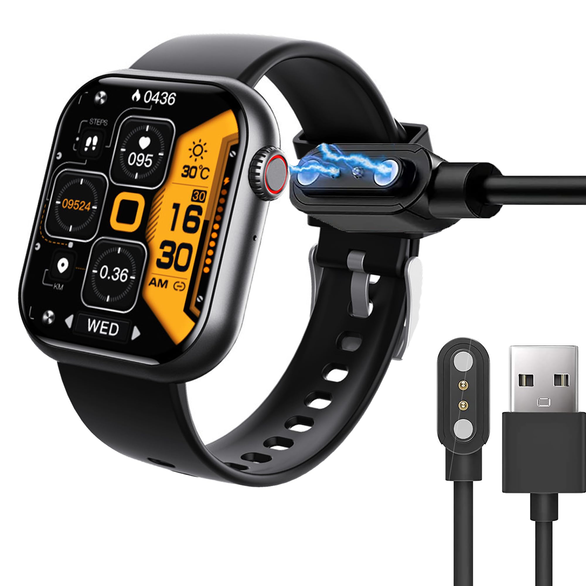 Compatible for PANHUI Smart Watch Smart Watch Charger, Magnetic USB Replacement Charging Cable Compatible with PANHUI F57 1.88