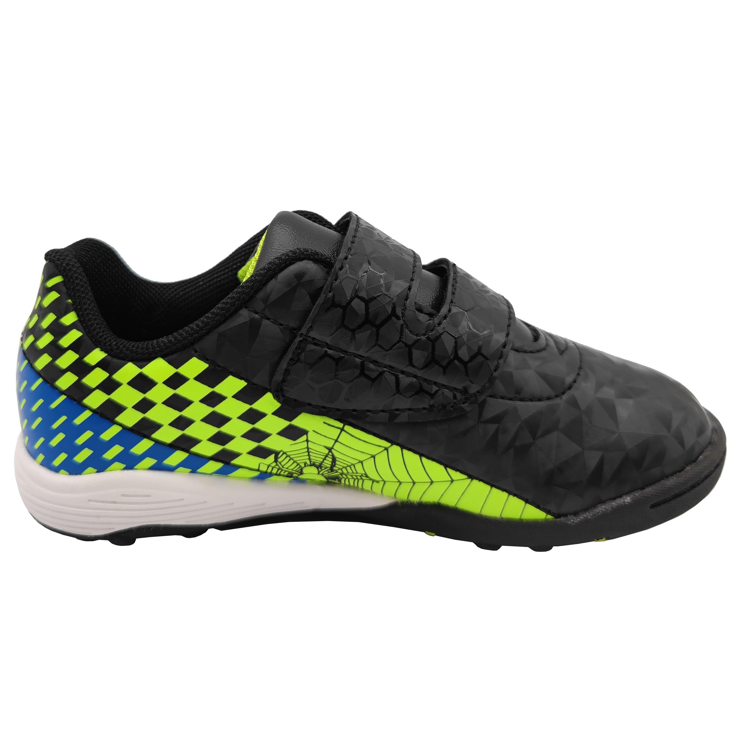 Unisex - dziecięce korki piłkarskie buty do murawy sportowe outdoorowe mocne buty sportowe buty piłkarskie chłopcy dziewczęta haczyk i pętelka (Toddler/małe dziecko/duże dziecko)