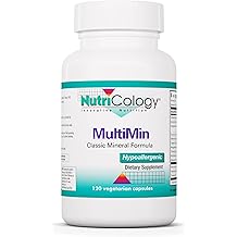 Nutricology MultiMin - Multi Minerals Supplement for Men and Women, Trace Minerals, Mineral Complex, Boron, Iron, Magnesium - 120 Count