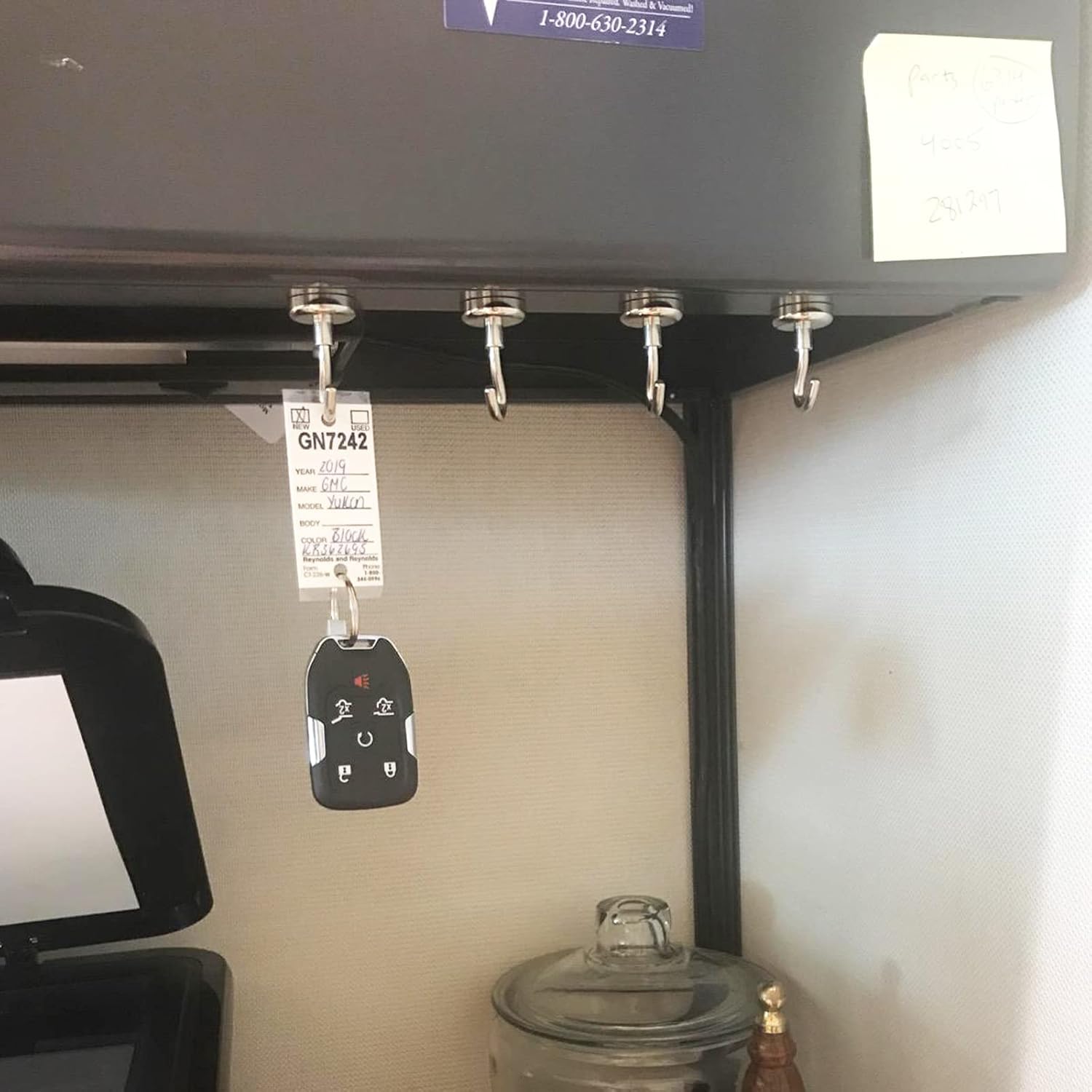 MHDMAG Magnetic Hooks Refrigerator,Cruise Ship Accessories, 22LBS Super Magnets with Neodymium Rare Earth for Hanging, Door Holder, Keys, Home, Office, Refrigerators, BBQ, Pack of 10: Industrial & Scientific