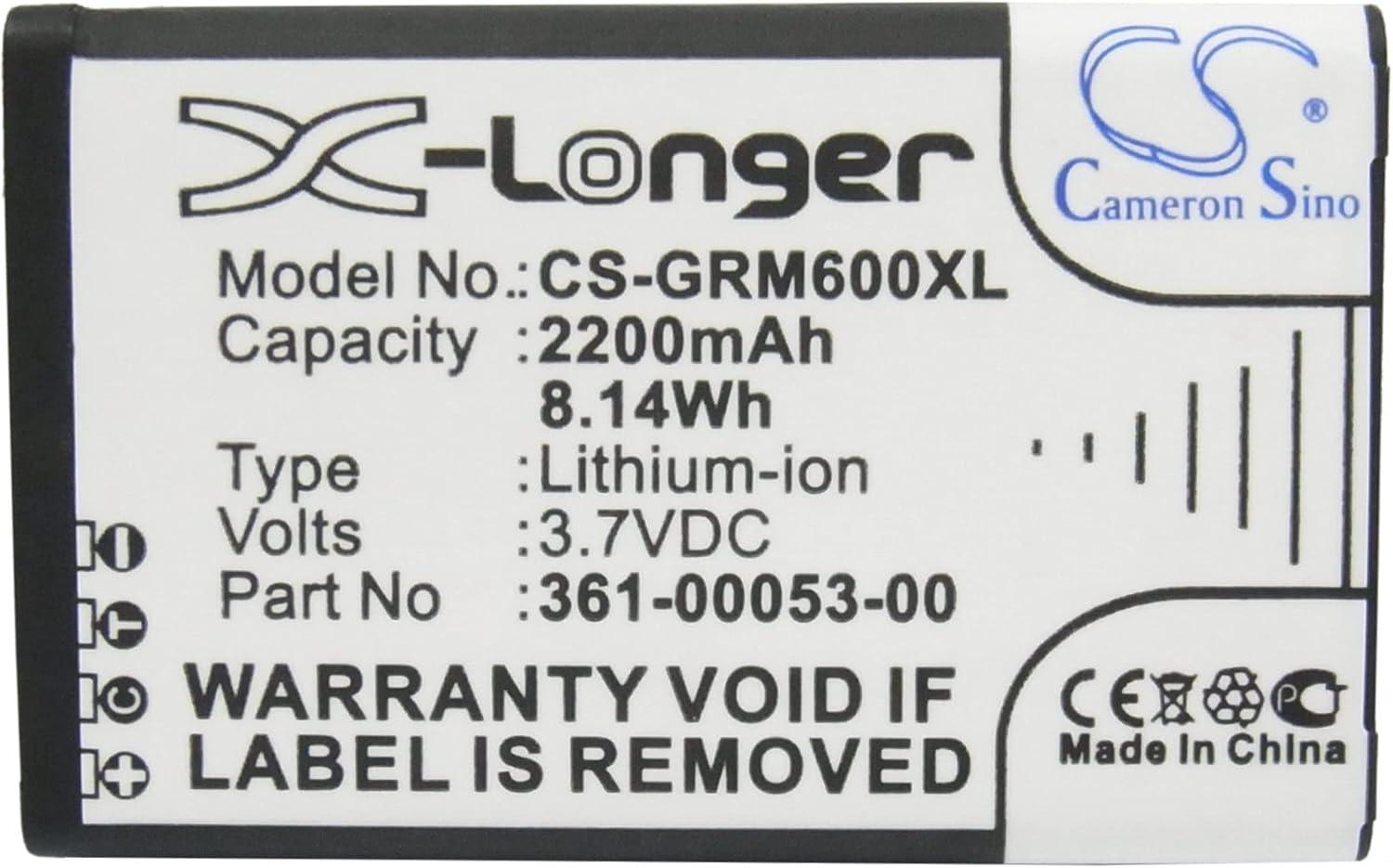 VI VINTRONS Battery for Garmin Montana 600, Montana 650, Montana 680, (2200mAh, 010-11599-00, 010-11654-03, 361-00053-00 Battery Replacement)
