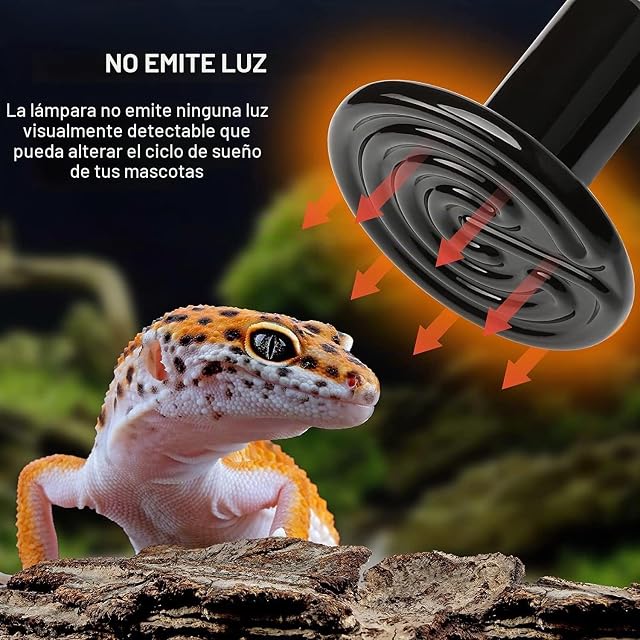 Foto 2 de 8 de ReptilHábitat Bombilla de calor pollitos reptiles 50w 75w 100w 150w infrarroja terrario (100w)