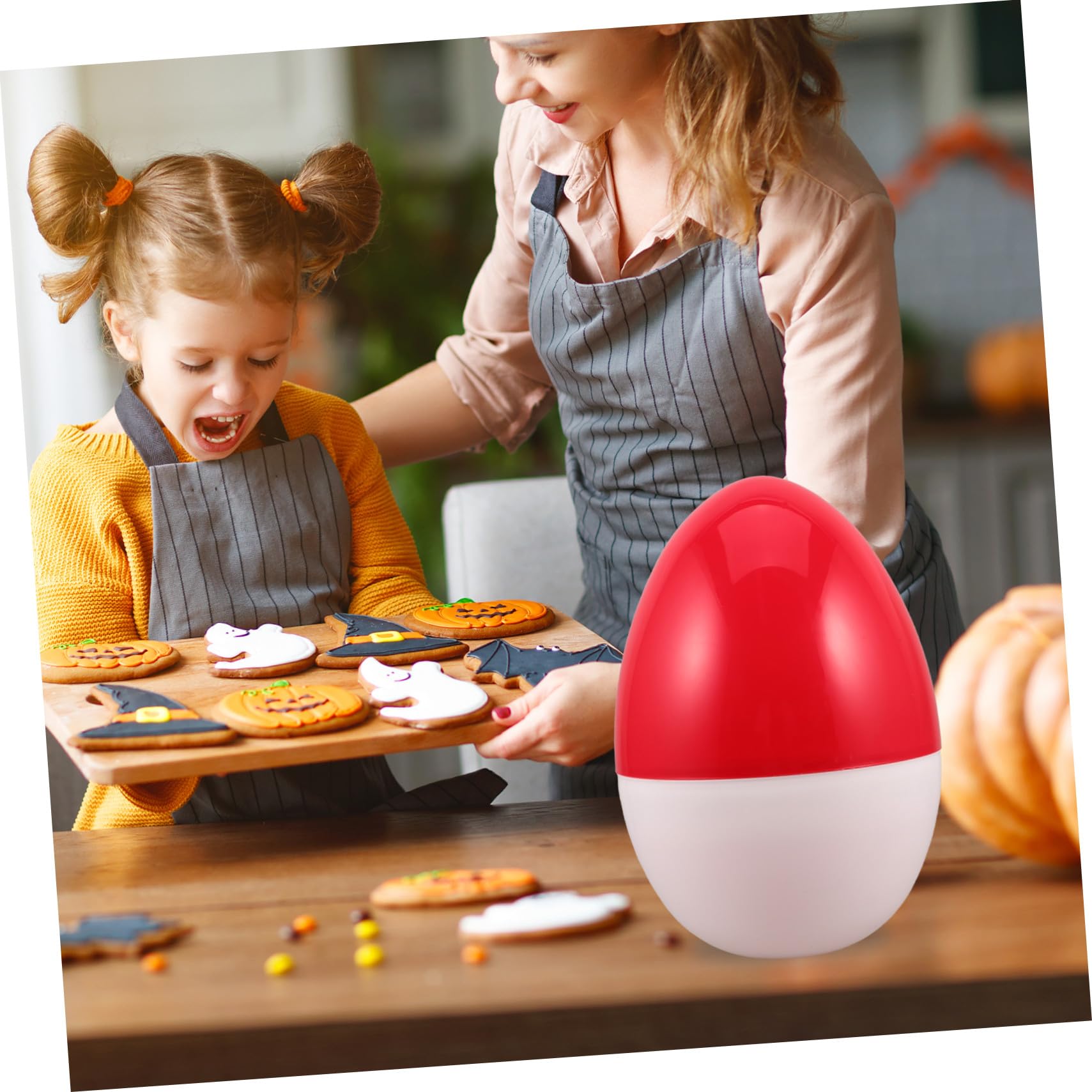 Hohopeti Capsula Vuota Trasparente Rondella Grande Uovo di Riempibile per Pasqua Contenitore per Caramelle Uovo di Vuoto Scatola per Feste Contenitore per Giochi Fai da Te