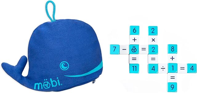 The Happy Puzzle Company MÖBI - The Numeric Tiles Game - Think Scrabble or Bananagrams, but with Numbers - 2 to 6 Player Family Maths Games - Ages 6+