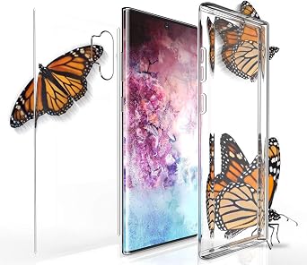 Case for Galaxy Note 10 Plus, New 360-Degree Wrap [Full-Body Protection] Transparent TPU Slim Cover [Built-in Screen Guard] for Samsung Galaxy Note 10+ Phone (SM-N975, SM-N976)