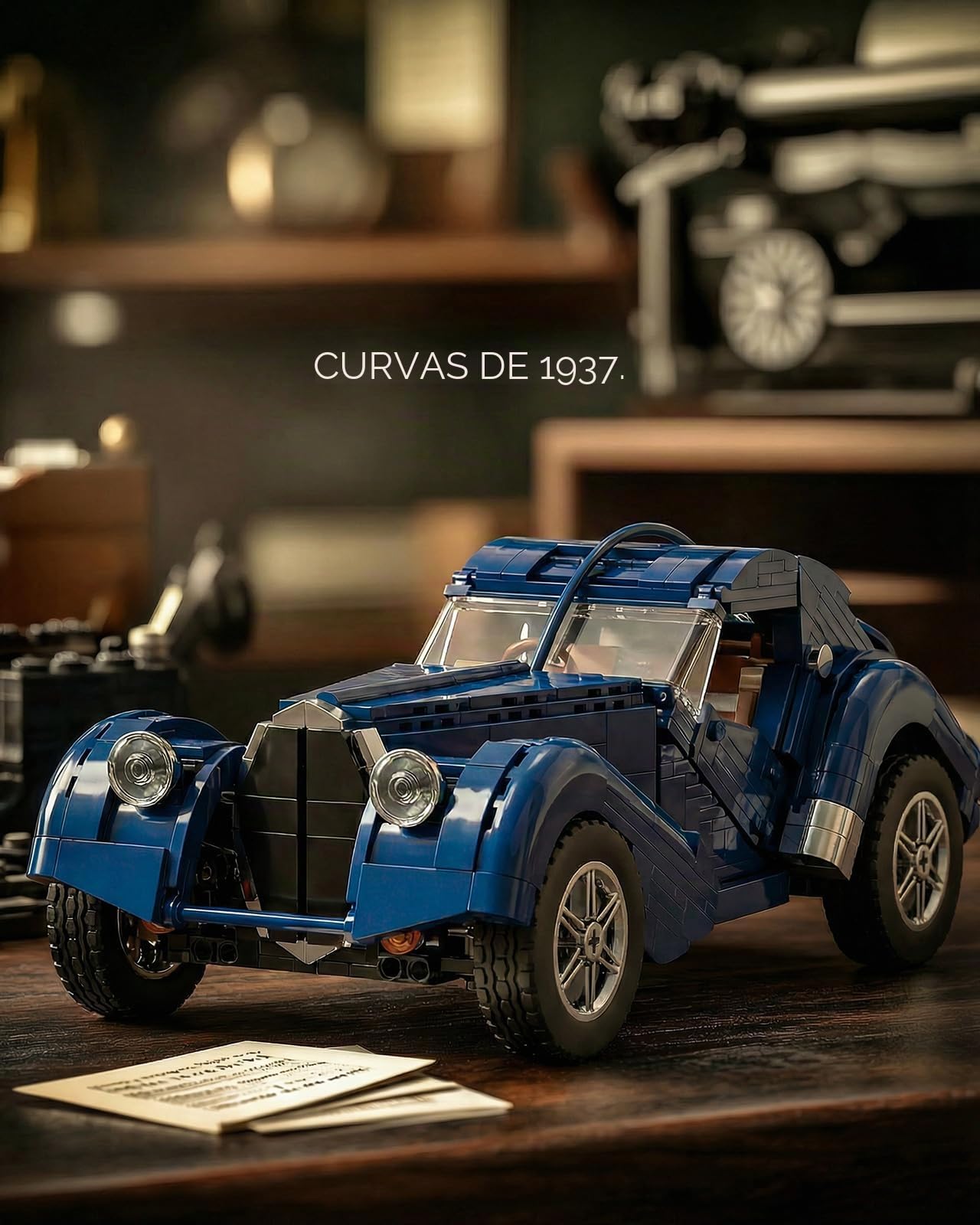Nifeliz Kit de Maqueta de Coche, Coche Deportivo a Escala 1:14 para Construir, Regalo para Hombres y Mujeres, Decoración para el Hogar y Oficina (1127 Piezas, NF10320)