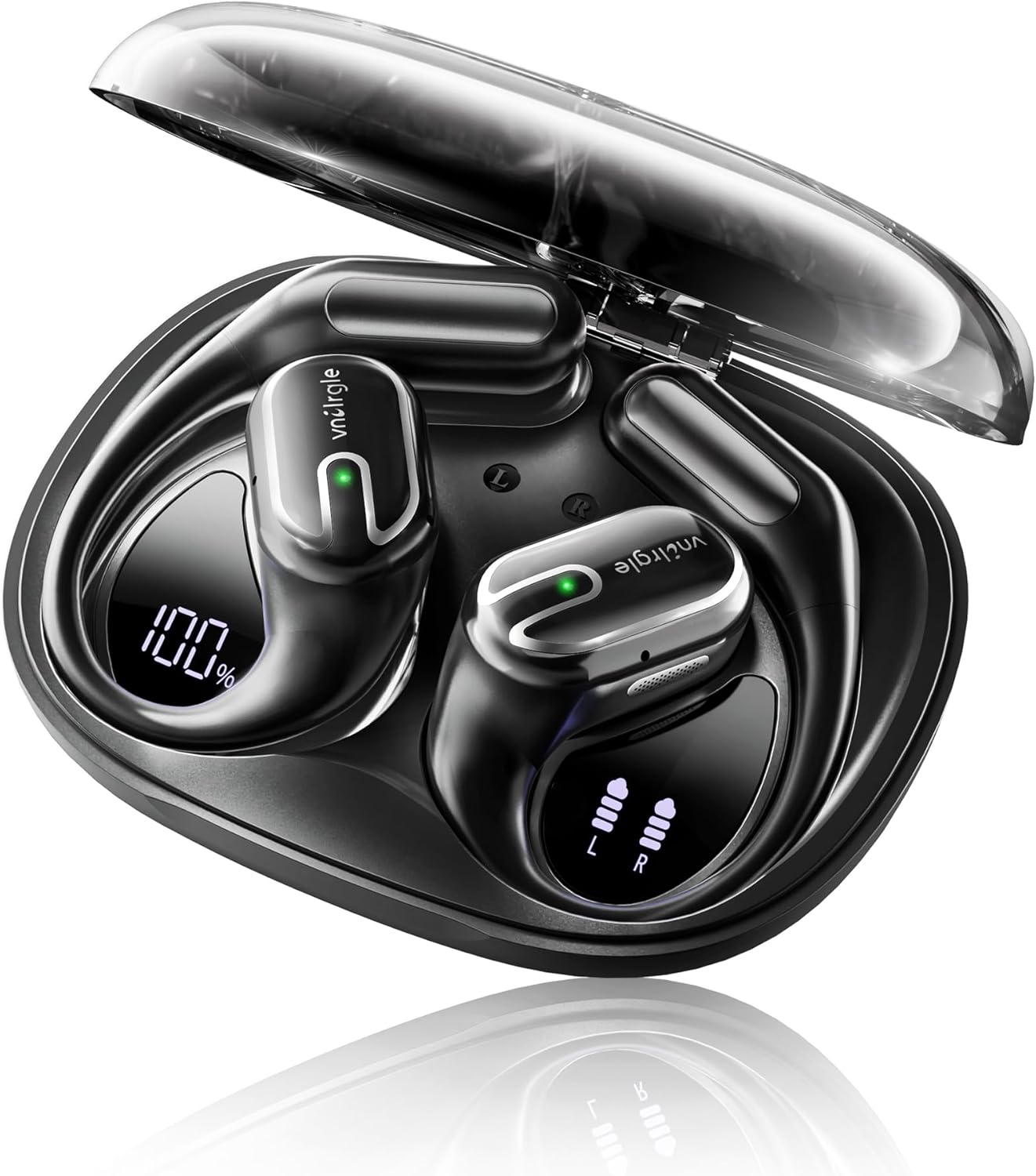 Open Ear Earbuds Bluetooth Headphones Wireless – 80Hrs Playtime Wireless Earbuds with IPX7 Waterproof Touch Control Earphones Sport with 18.2mm Drivers Stereo Sound Bluetooth 6.0 for Running Fitness Open Ear Earbuds Bluetooth Headphones Wireless – 80Hrs Playtime Wireless Earbuds with IPX7 Waterproof Touch Control Earphones Sport with 18.2mm Drivers Stereo Sound Bluetooth 6.0 for Running Fitness