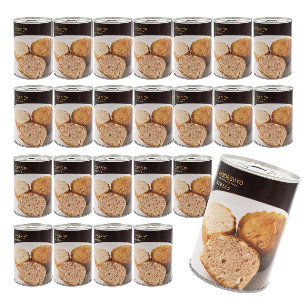 長期保存 パンですよ あずきミルク 24缶 保存食 非常食　食品詰め合わせ Amazon | パンですよ！ 非常食 パン 5年保存 あずきミルク味 24缶 保存
