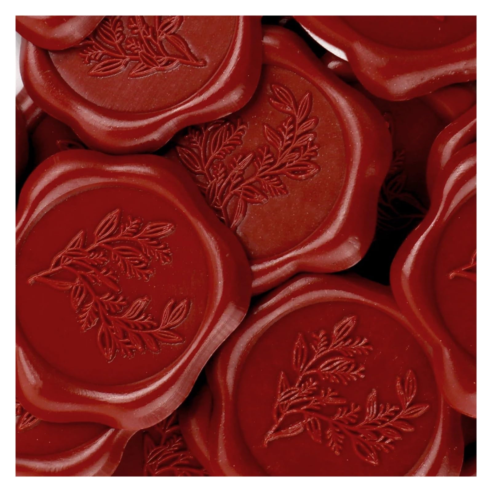Efrjuwi Color 08 Wax Self-Adhesive Seal 20Pcs Eucalyptus Envelope Wedding Invitation Stickers(Color 08)
