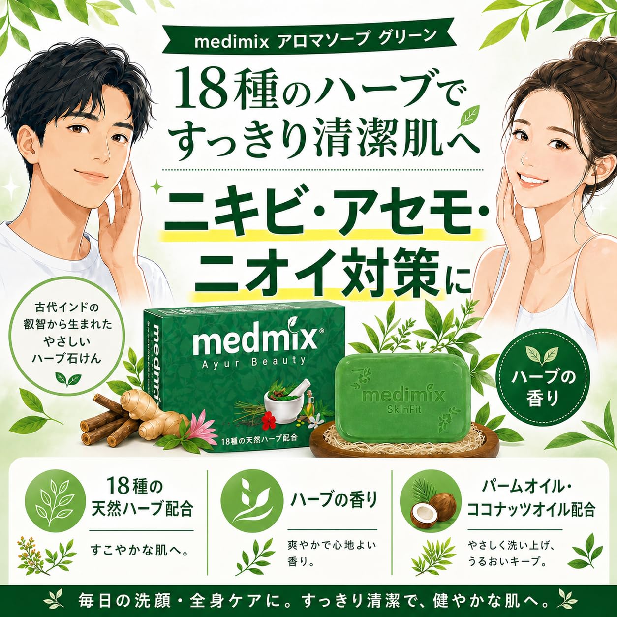 Amazon | medimix 正規輸入品 メディミックス アロマソープ グリーン