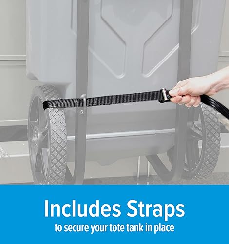 Miniatura 32 de Camco Rhino RV Tote Tank - Kit de accesorios para tanque portátil, incluye accesorios de tanque Rhino, incluye adaptador de remolque de acero