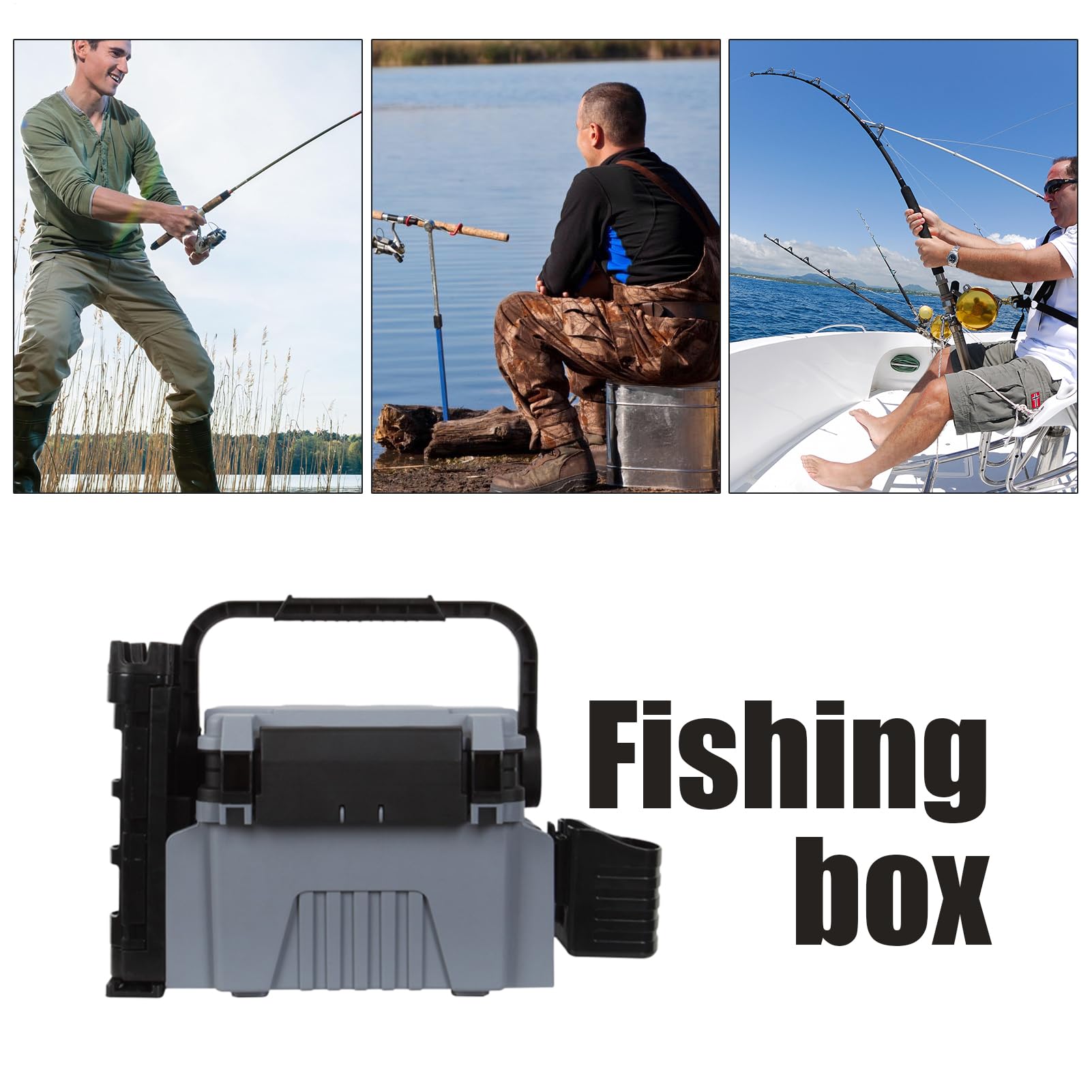 Große Köderbox Tragbare Aufbewahrungsbox Für Angelzubehör Mit Großem | Leichtes Multifunktions-Behältnis Für Outdoor-Abenteuer Von Experten Und Angelfreunden