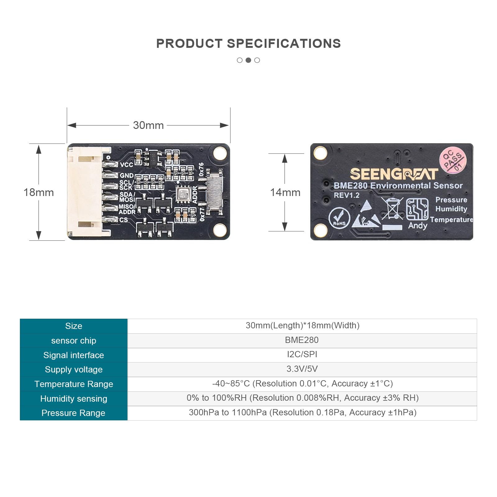 BME280 Environmental Sensor Module — Amazon image 5