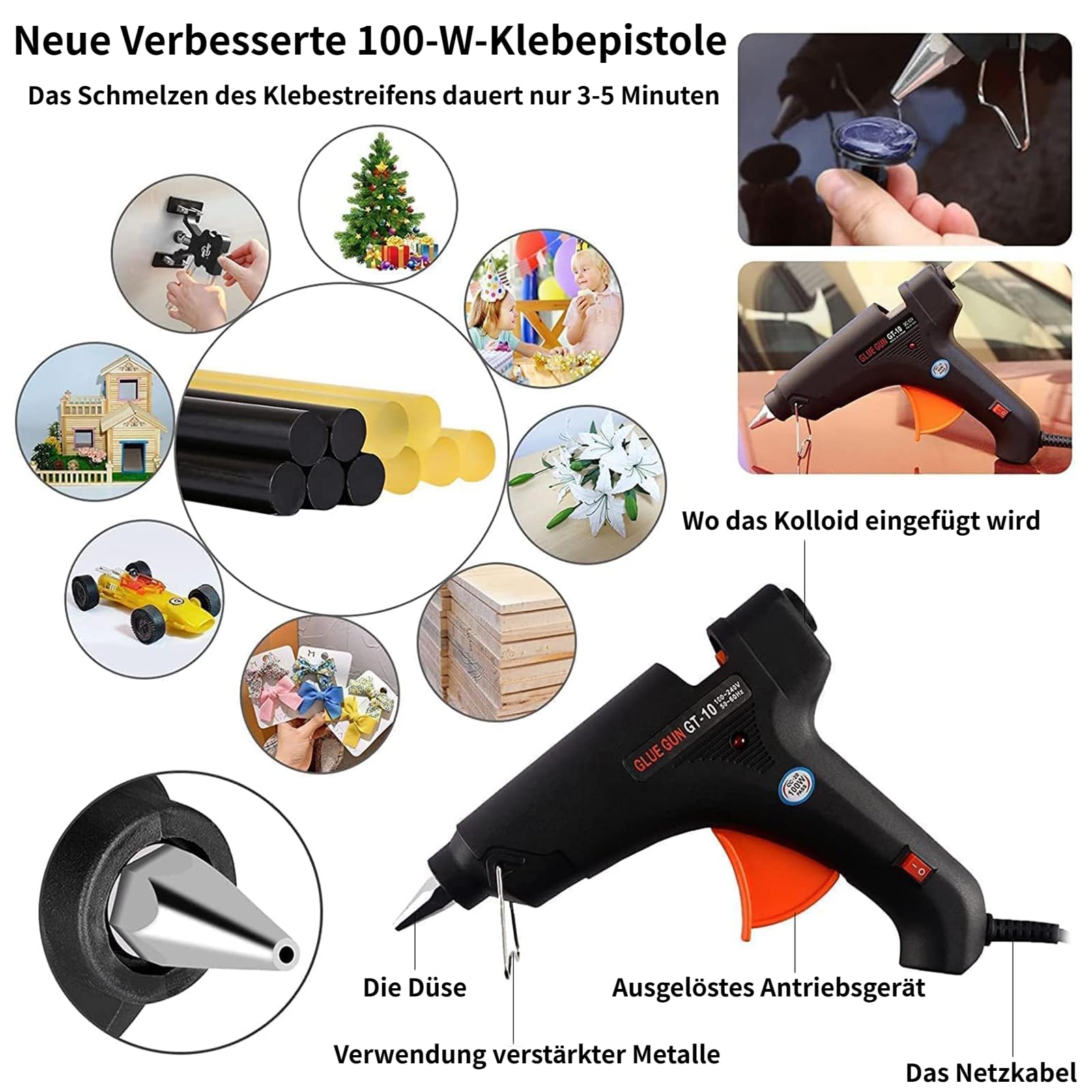 PDR TOOLS Dellen Reparaturset,Auto Dellen Reparatur Ausbeulwerkzeug Set mit USB-LED-Brett, 2 in 1 Gleithammer Dent Abzieher et al, Für Schäden durch große kleine Dellen,Knicke,Hagelschäden