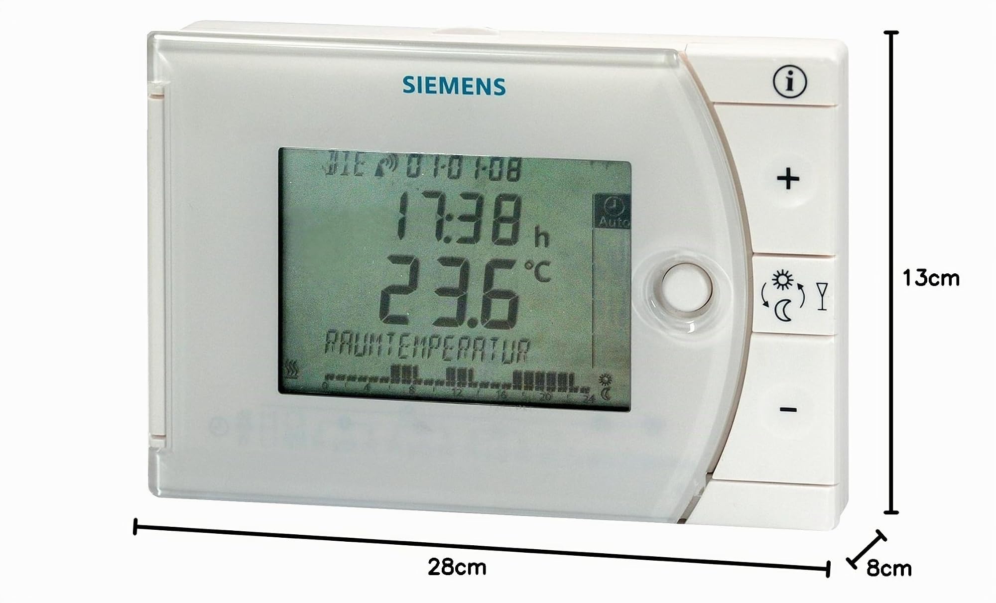 Siemens REV24, Termostato ambiente, colore: Bianco