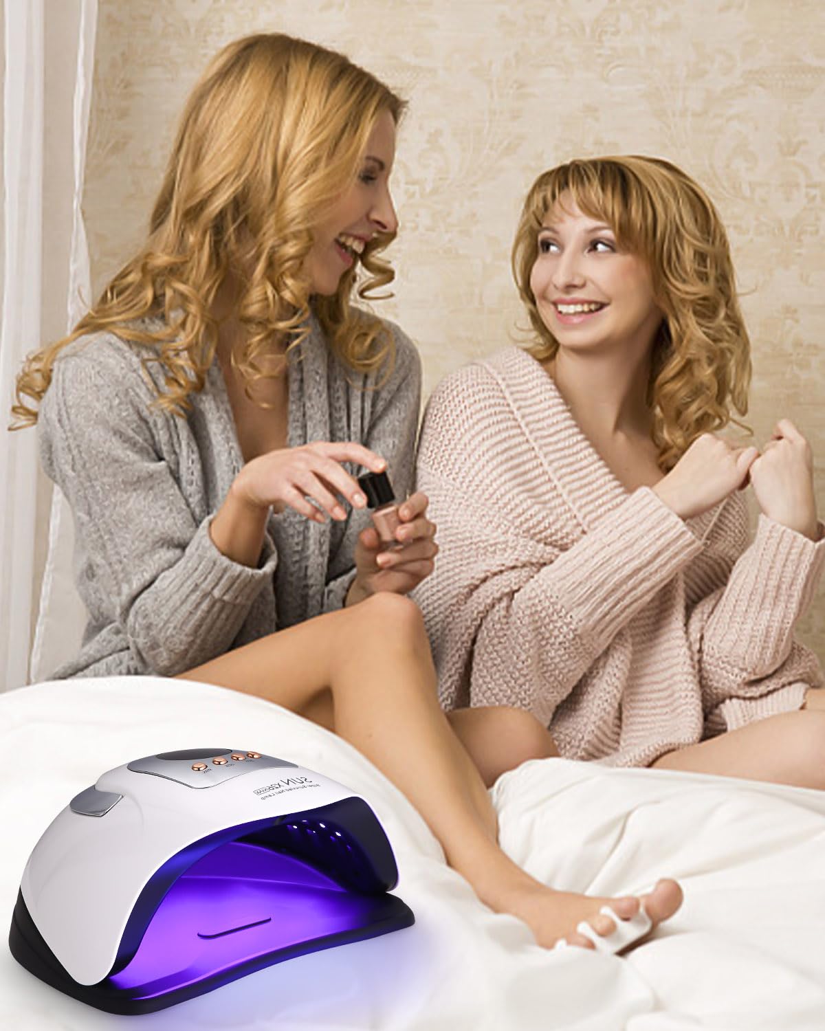 Zawaer Lampe UV LED Ongles Gel, 380W Professionnel Sèche Automatique, 81 Lumières Séchage Rapide, Grand LCD Ecran, 4 Minuteries 10s/30s/60s/99s pour Vernis Semi Permanent