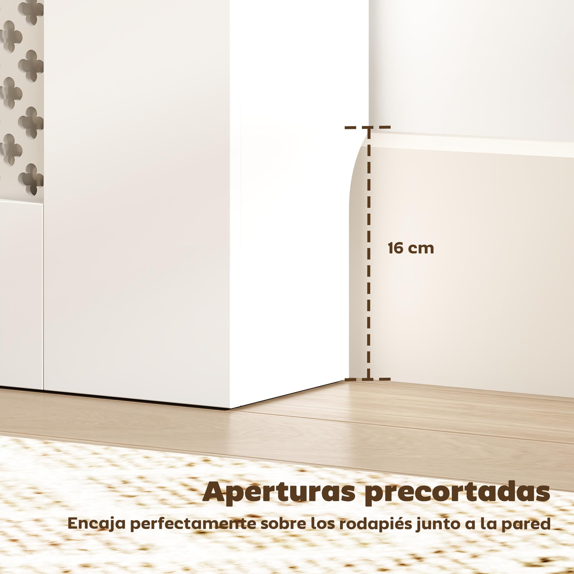 HOMCOM Cubre Radiadores, Cubreradiador de MDF, 78x19x81 cm, Cubierta para Radiador, Diseño Moderno de Listones y Nido de Abeja, para Salón, Dormitorio, Blanco