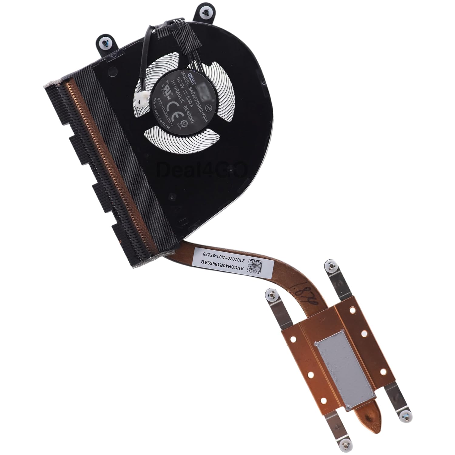 Deal4GO CPU Cooling Fan Heatsink Module 5H40S72914 Replacement for Lenovo ThinkPad L13 20R3 20R4, L13 Yoga 20R5 20R6 (UMA)
